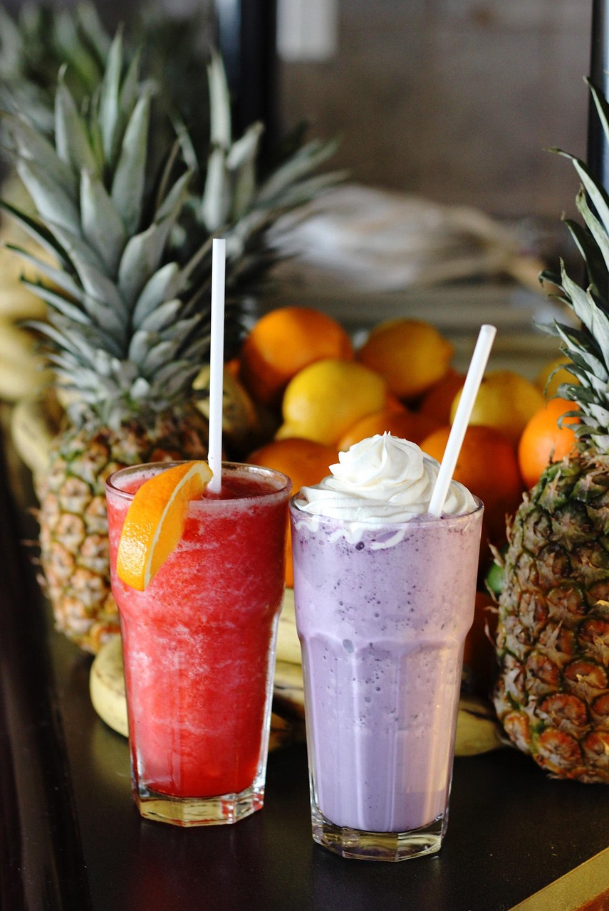 2つのスムージーの写真